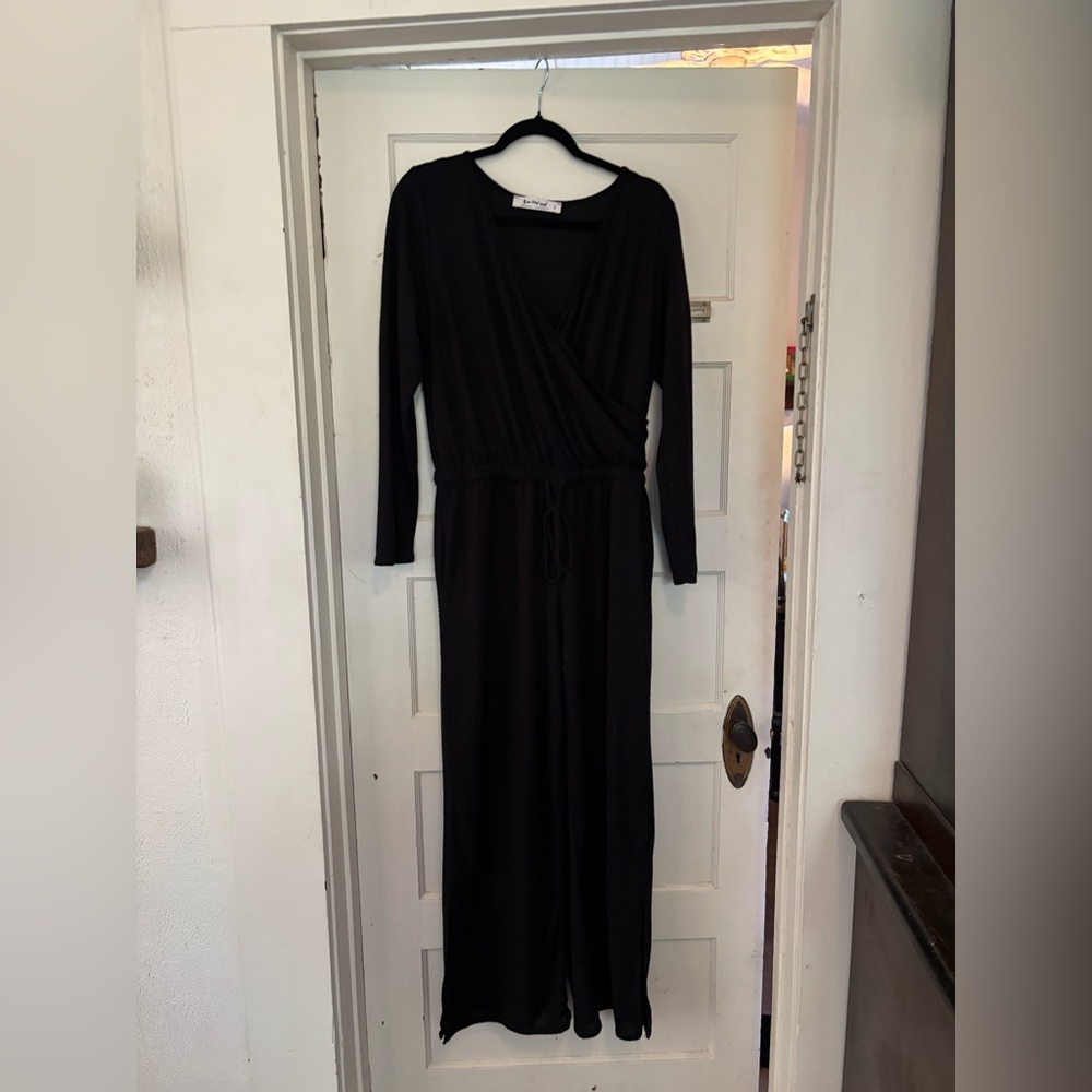 Three Bird Nest Black Long Sleeve Jumpsuit